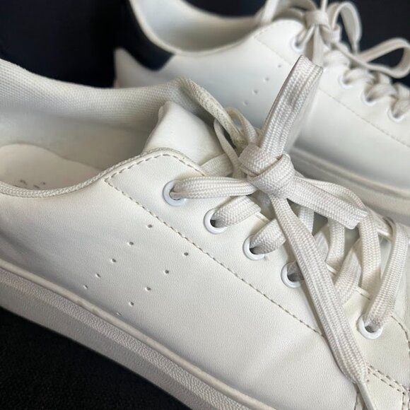Time and Tru White Chunky Lace Up Athletic Tennis Sneaker Shoes Size 9 - Picture 8 of 16